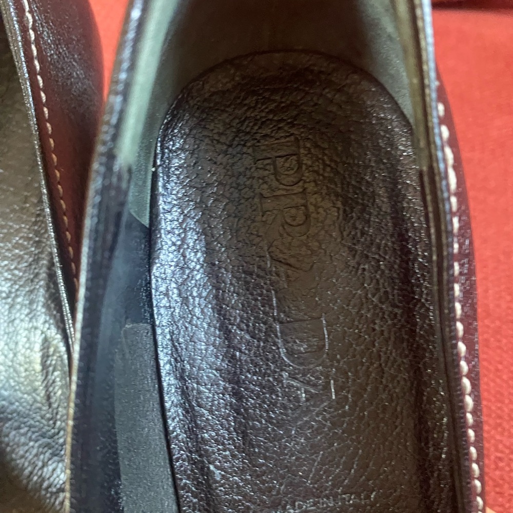 Y2K Vintage Prada Square Toe White Stitch Black Leather Block Heel Pumps - Picture 3 of 10